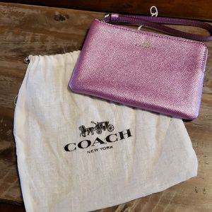 Coach wristlet with protective bag
